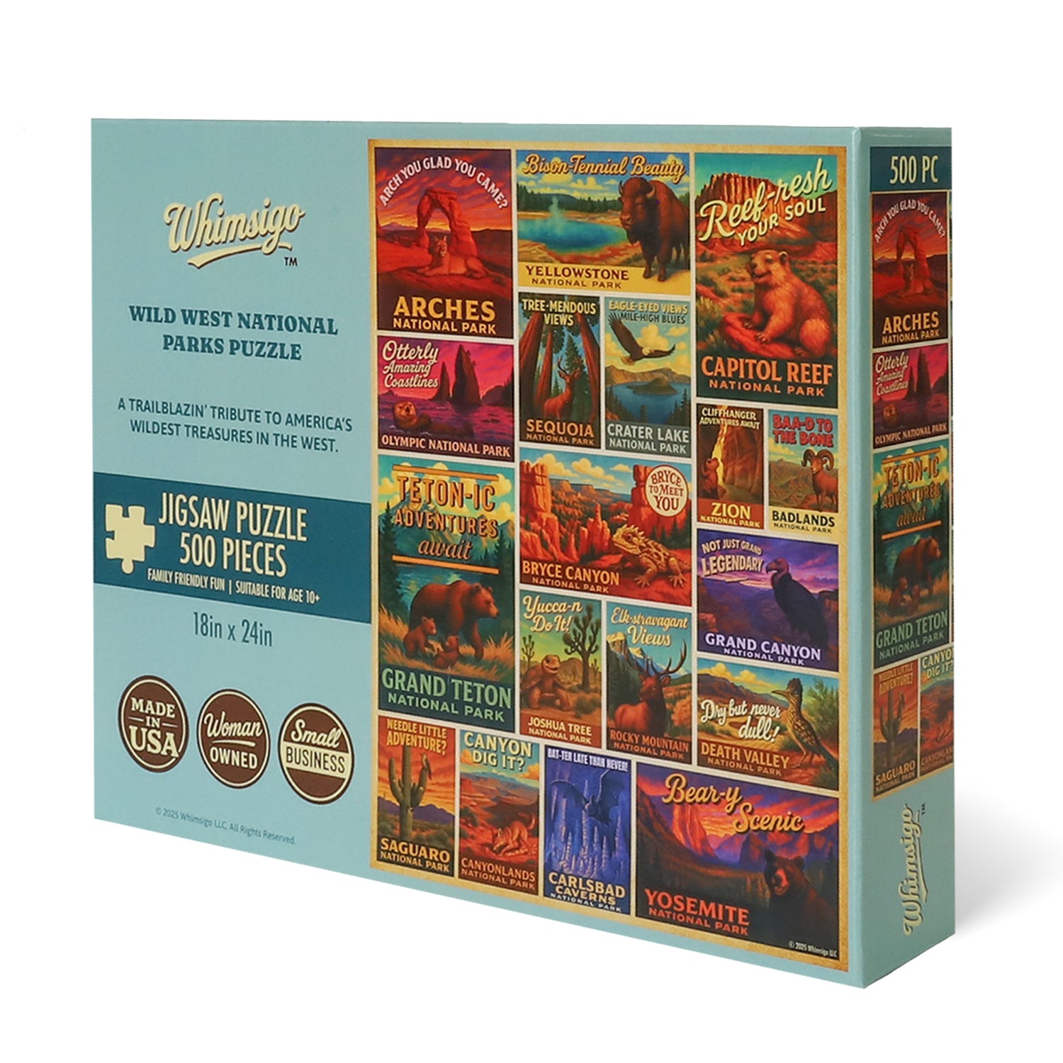 Wild West National Parks (500 Piece) Jigsaw Puzzle