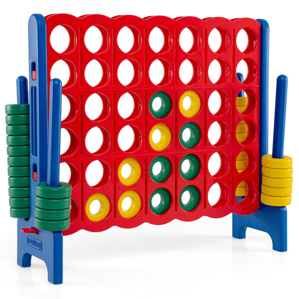 Jumbo 4-in-a-Row Game Set 3.5ft Tall Outdoor Lawn Game