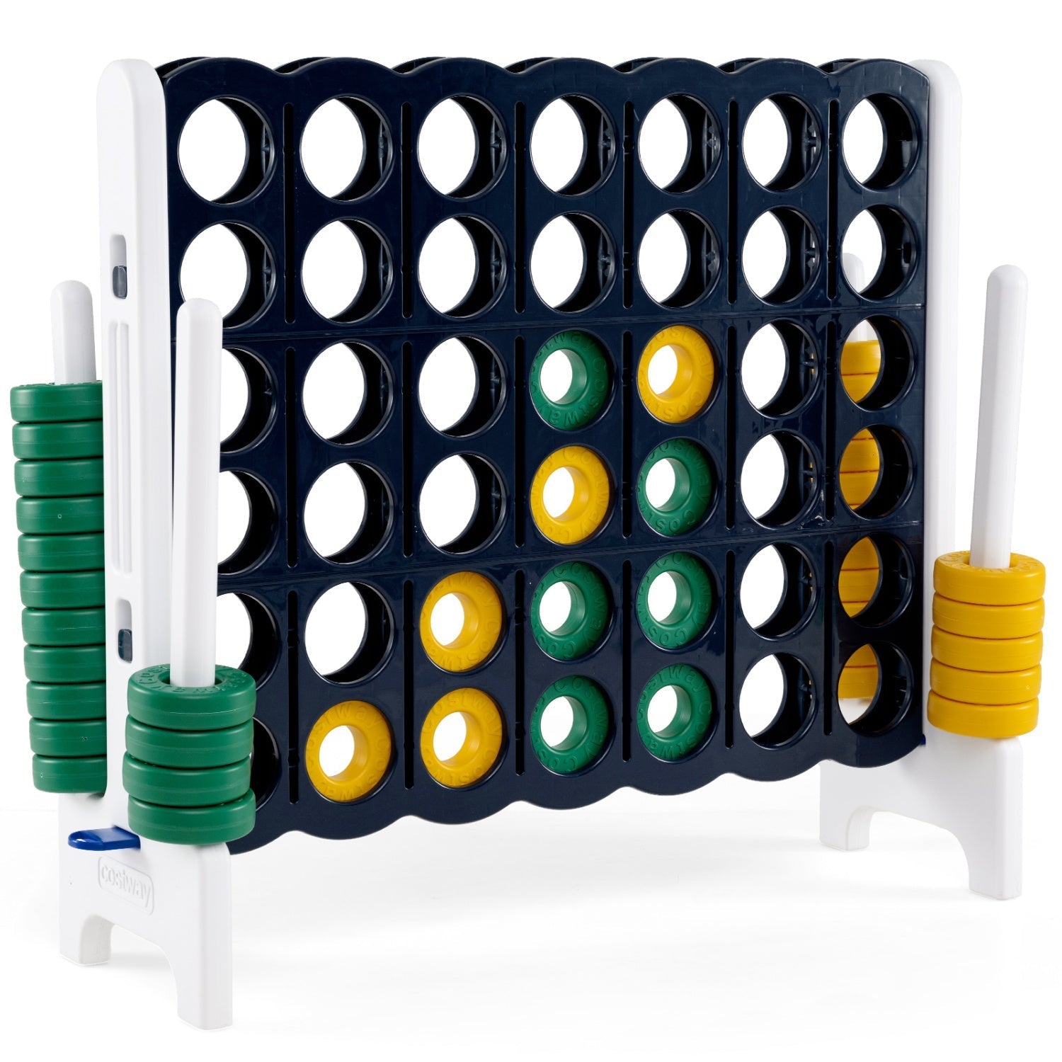 Jumbo 4-in-a-Row Game Set 3.5ft Tall Outdoor Lawn Game
