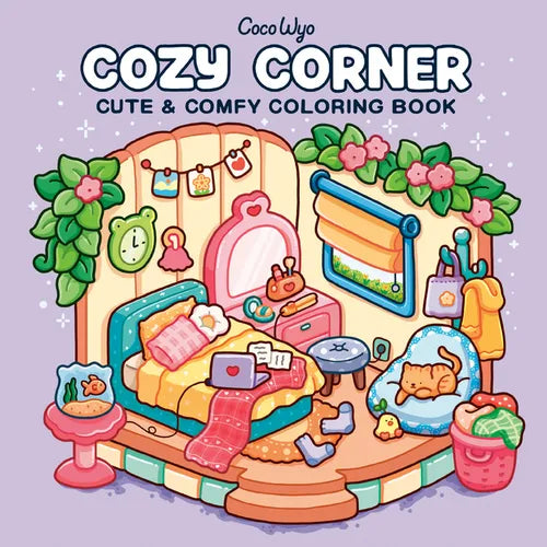 Cozy Corner: Coloring Book for Adults and Kids - Paperback