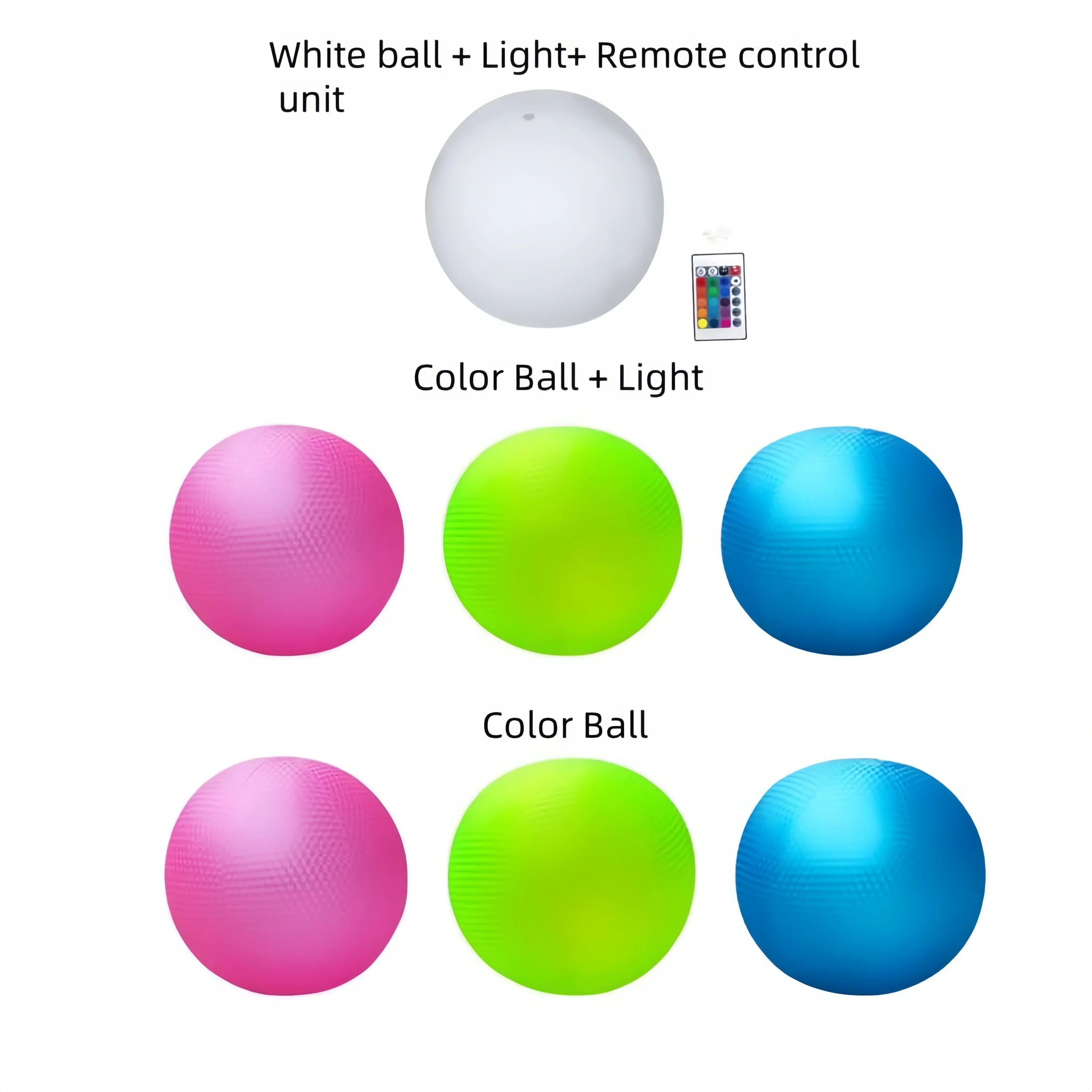 Pool Infaltable Ball - 1 Pack Light Up Beach Balls 8 Light Modes, Pool Beach Games Balls for Outdoor or Indoor Activities