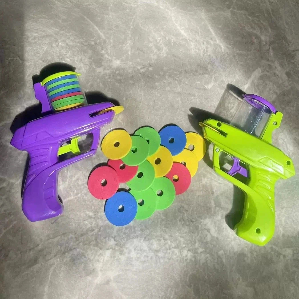 Foam Disc Launcher Set | Flying Disc Hand Shooter for Outdoor Games