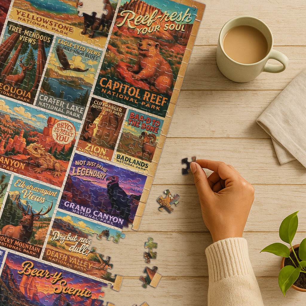 Wild West National Parks (500 Piece) Jigsaw Puzzle