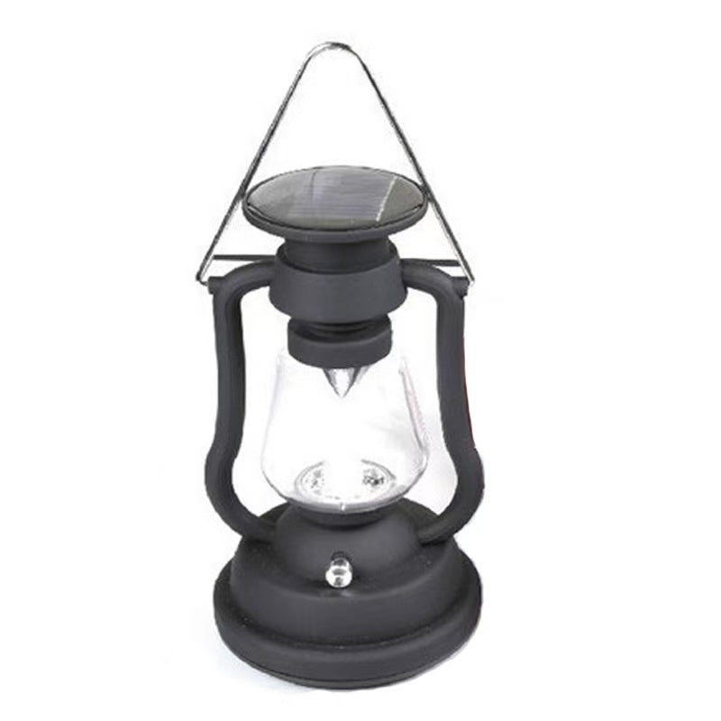 Hand-crank Charging Solar Camping Lantern, Antique-Style Horse Lamp, Outdoor Tent Light, Portable Handheld Camping Lamp, Vintage Horse Lantern