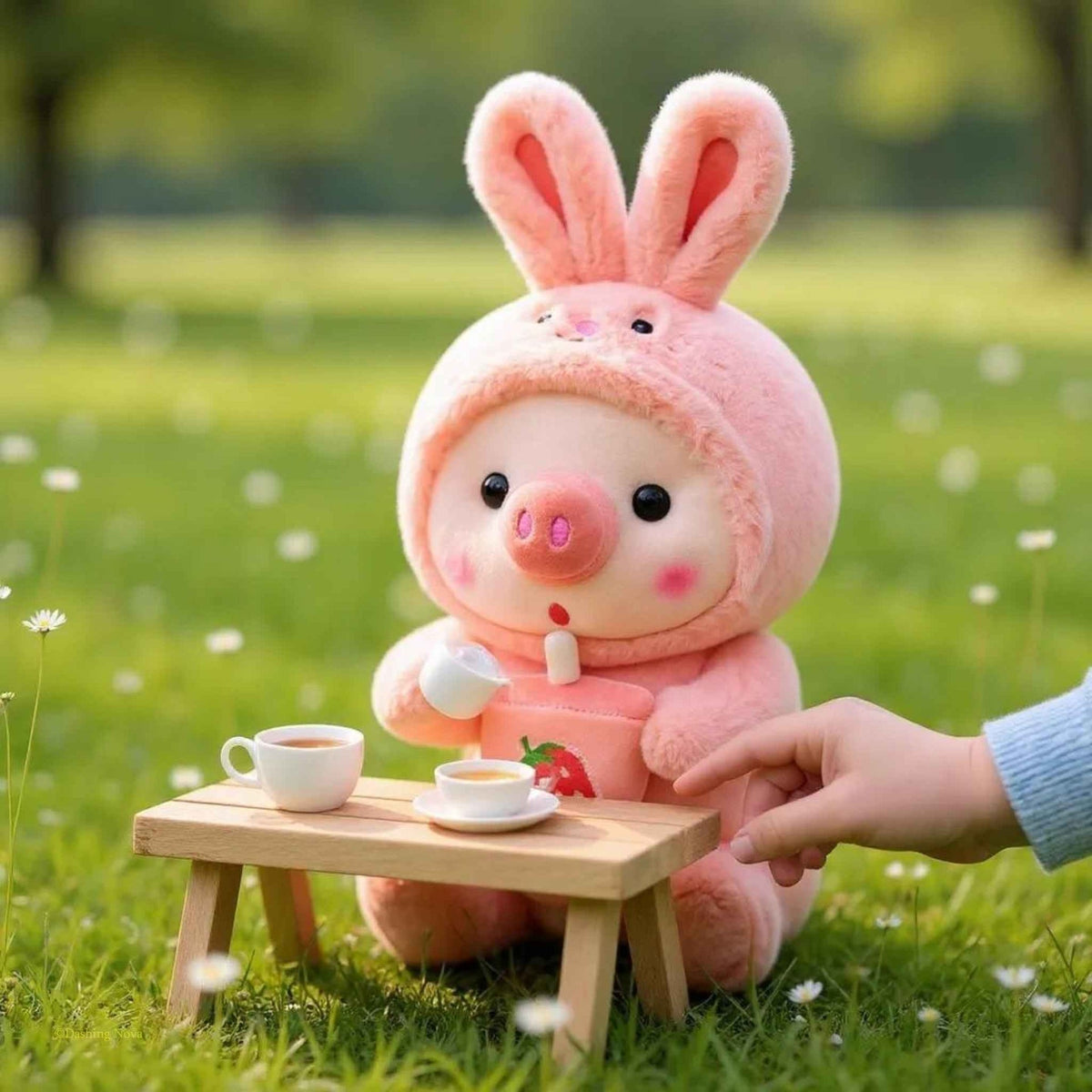 Pig Boba Plush Toy Cute Bubble Tea Stuffed Animal for Kids