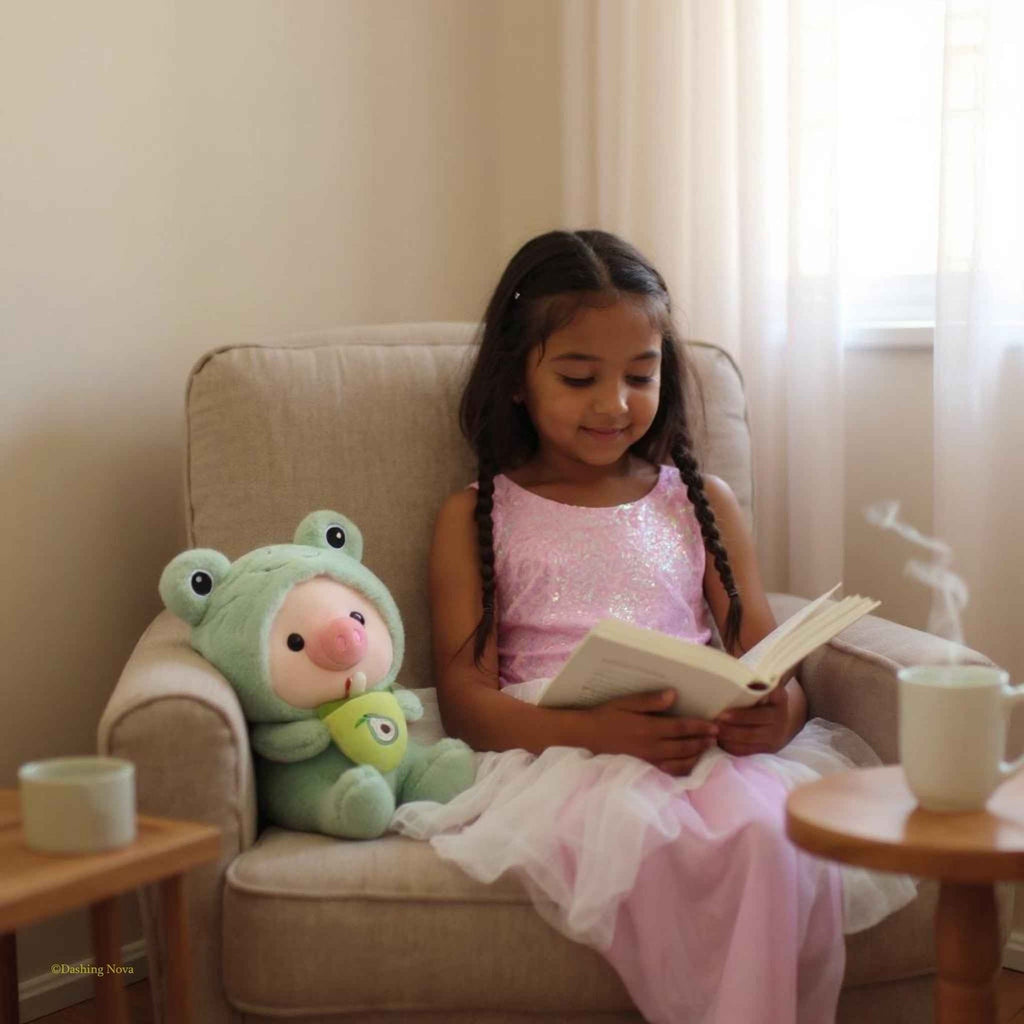 Pig Boba Plush Toy Cute Bubble Tea Stuffed Animal for Kids