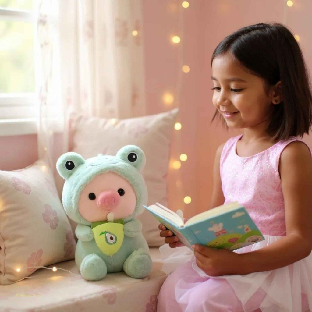 Pig Boba Plush Toy Cute Bubble Tea Stuffed Animal for Kids